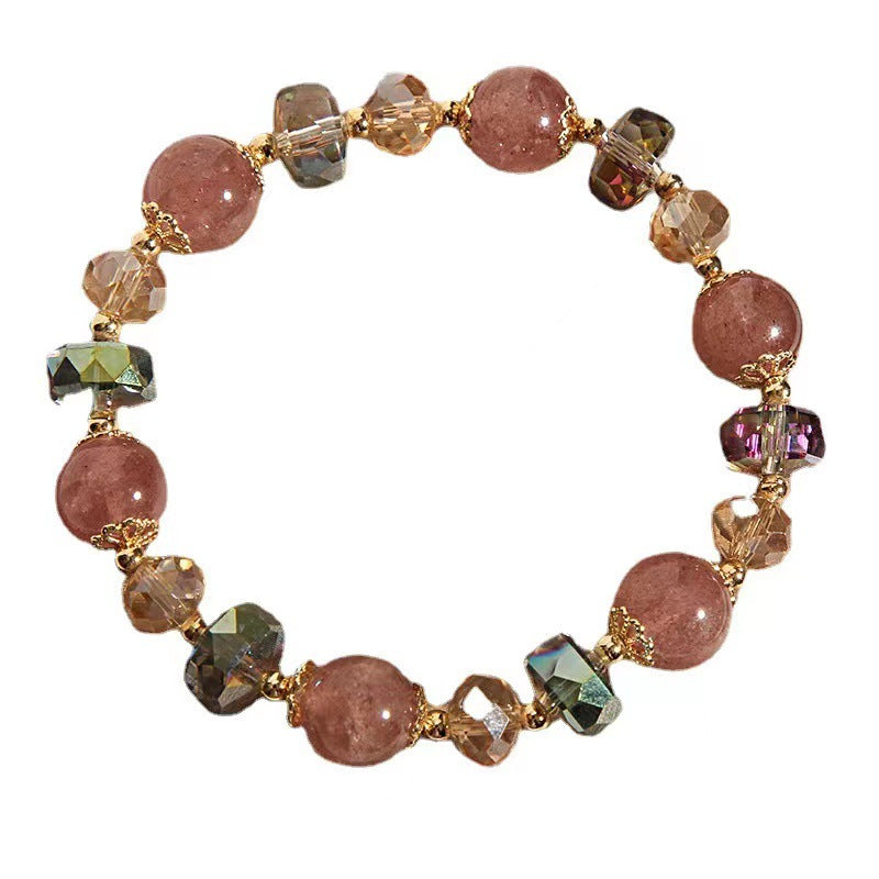 Pulsera De Cristal De Fresa al por mayor